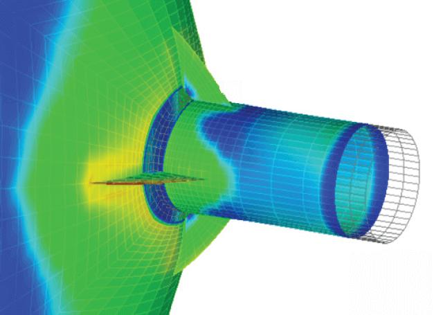 Nozzle and shell stress contour review